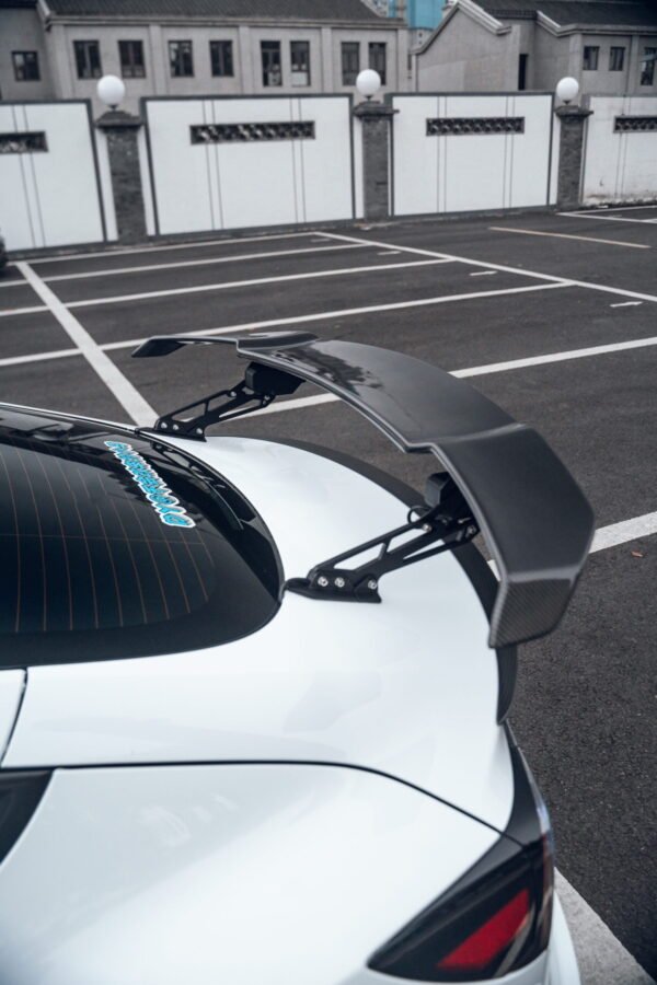 Tesla Model 3Y Electric Automatic Rear Spoiler Real Carbon Fiber Lift Tail Spoiler