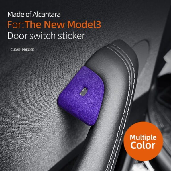 2024 Model 3 Highland Alcantara Door Button Switch Cover (4pcs/set)