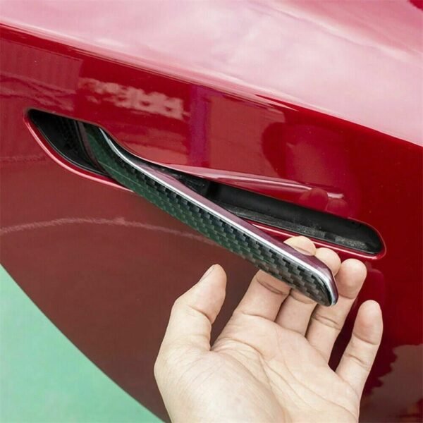 Model 3Y 4PCS Real Carbon Fiber Door Handle Covers