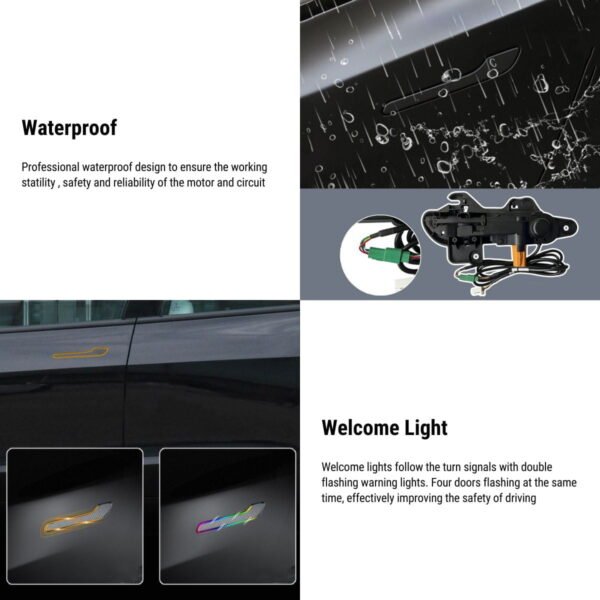 Tesla 2024 Model 3 Highland Auto Present Door Handle with LED (4PCS)