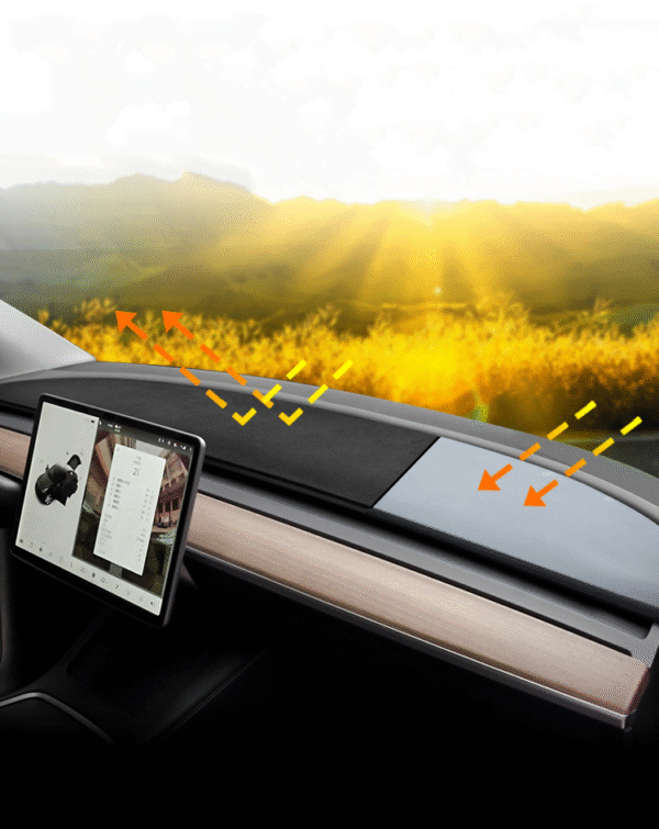 Model 3/Y Dash Mat Cover Decorative Cushion Light-Proof & Non-Slip Pad