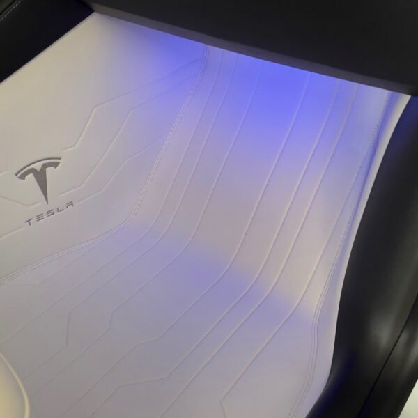 Tesla Model 3/Y Full Coverage Leather Floor Mats All-weather Anti-slip Waterproof Soft Surround Floor Liners