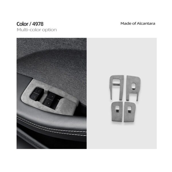 2024 Model 3 Highland Alcantara Window Switch Button Cover