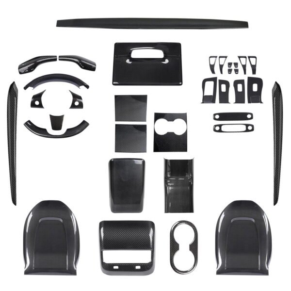 Model 3 / Y Real Carbon Fiber Tesla Interior Mods Wrap Kit