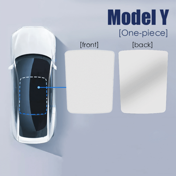 Tesla Model 3/Y Electrostatic Adsorption Sunshade Sunroof Sunshade