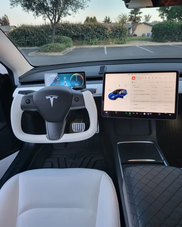 Tesla Model 3/Y Yoke Steering Wheel Nappa Leather