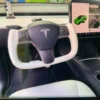 Tesla Model 3/Y Yoke Steering Wheel Nappa Leather