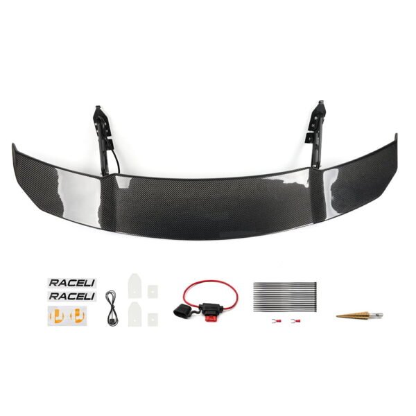 Tesla Model 3Y Electric Automatic Rear Spoiler Real Carbon Fiber Lift Tail Spoiler