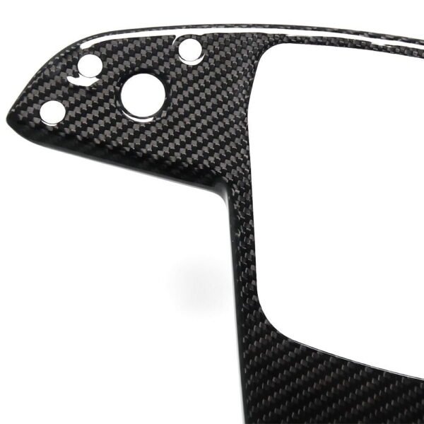 Model S/X 2021+ Plaid Real Carbon Fiber Steering Wheel Fascia Middle Trim Cover
