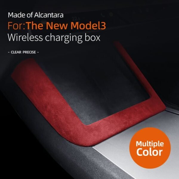 2024 Model 3 Highland Alcantara Central Control Charging Frame Cover
