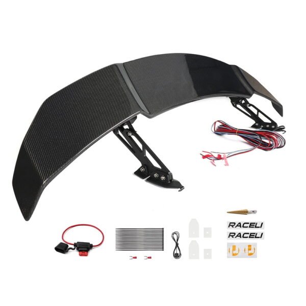 Tesla Model 3Y Electric Automatic Rear Spoiler Real Carbon Fiber Lift Tail Spoiler