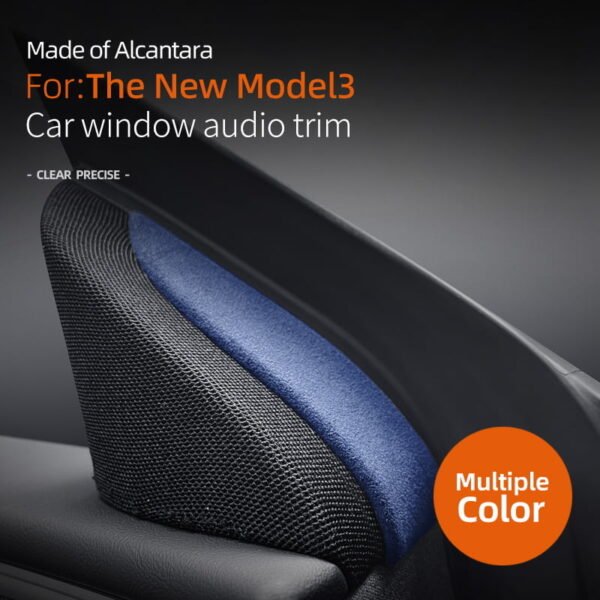 2024 Model 3 Highland Alcantara Front Doors Tweeter Triangle Trim Cover (2pcs)