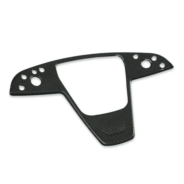 Model S/X 2021+ Plaid Real Carbon Fiber Steering Wheel Fascia Middle Trim Cover