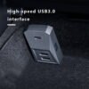 Tesla Model 3/Y Glove Box USB Hub Cybertrunk Style 4-in-1 USB Hub