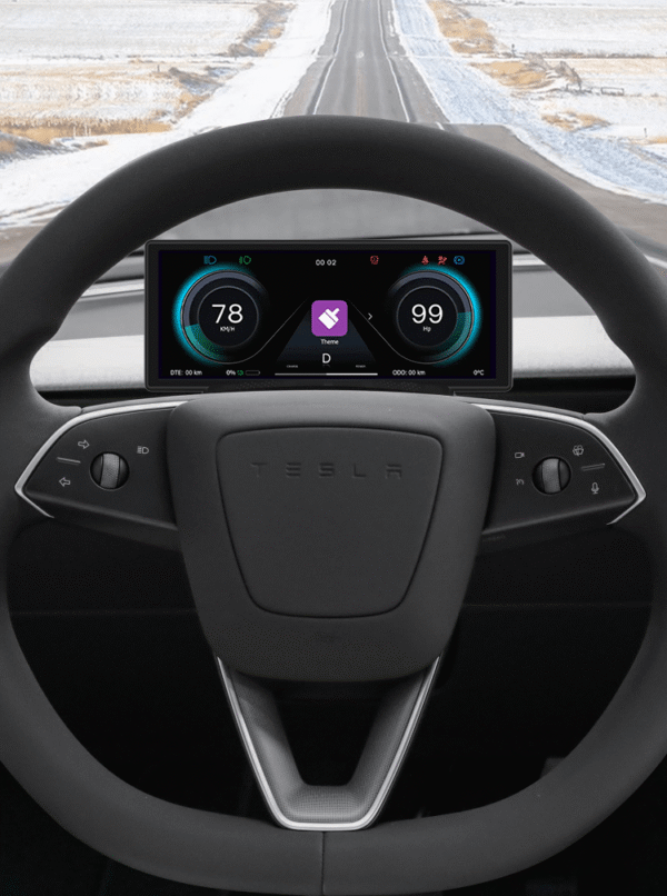 Tesla Model 3 Highland 6.86'' CarPlay Head Up Display Steering Wheel Instrument Cluster