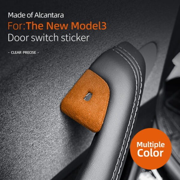 2024 Model 3 Highland Alcantara Door Button Switch Cover (4pcs/set)