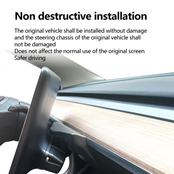Tesla Model 3/Y/Model 3 Highland/Model Y Juniper Dashboard Touch Screen Swiveling Mount Kit (V2)