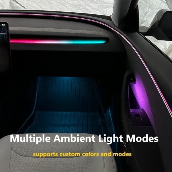 Tesla Model 3 Highland/Model Y Juniper Dynamic Active RGB Ambient Lighting Upgrade Kit