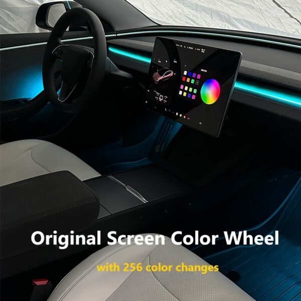 Tesla Model 3 Highland/Model Y Juniper Dynamic Active RGB Ambient Lighting Upgrade Kit